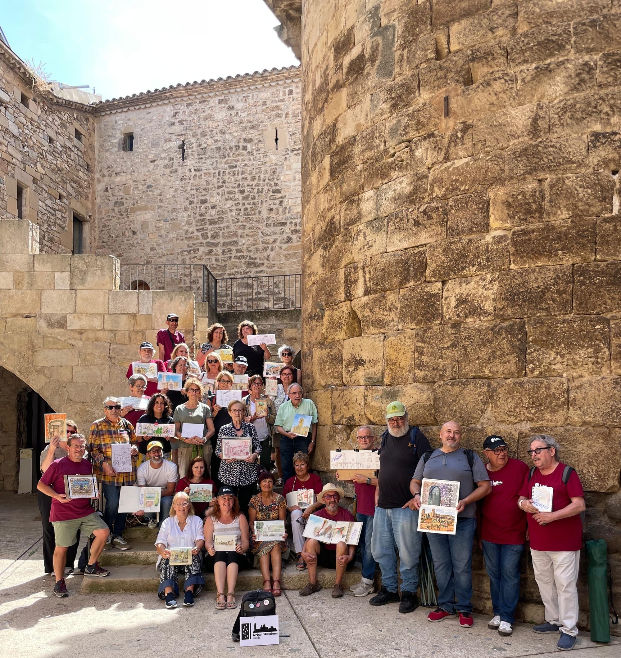 Els “Urban Sketchers” de Lleida a Verdú
