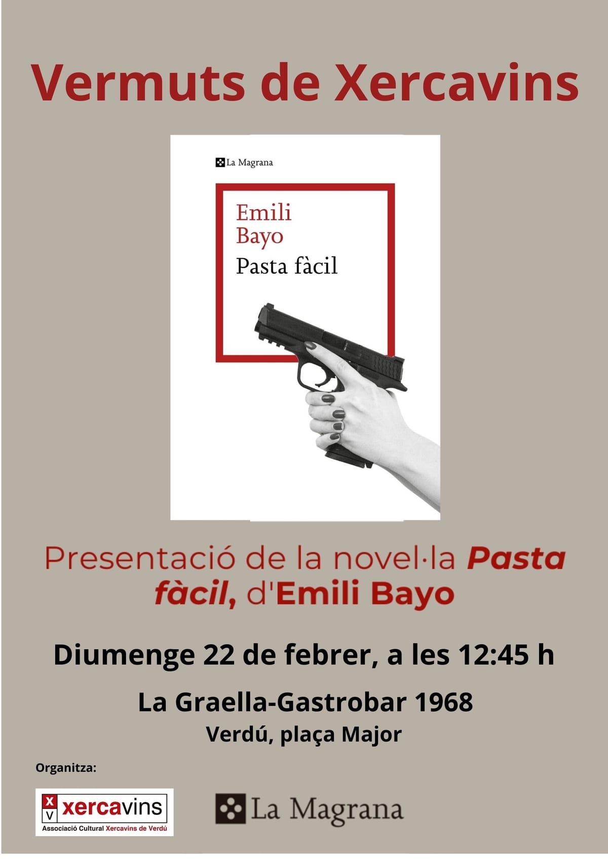 Presenta diumenge 22 de febrer, a les 12:45: Pasta fàcil