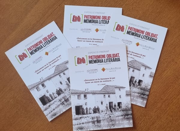 Exposició al castell de Verdú, PATRIMONI OBLIDAT, MEMÒRIA LITERÀRIA