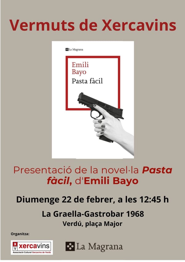 Presenta diumenge 22 de febrer, a les 12:45: Pasta fàcil